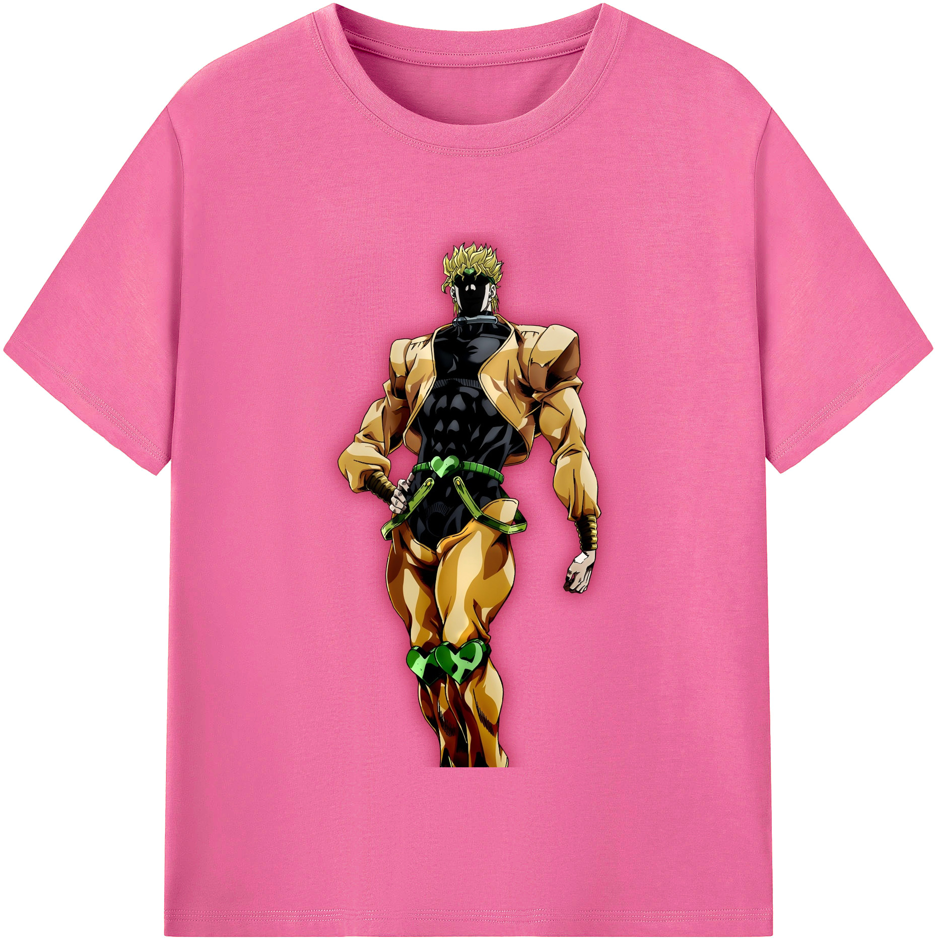 （画像用） ジョジョの奇妙な冒険 ディオ?ブランドー JoJo's Bizarre Adventure Dio Brando レディースカジュアルプリントTシャツ（綿100％）